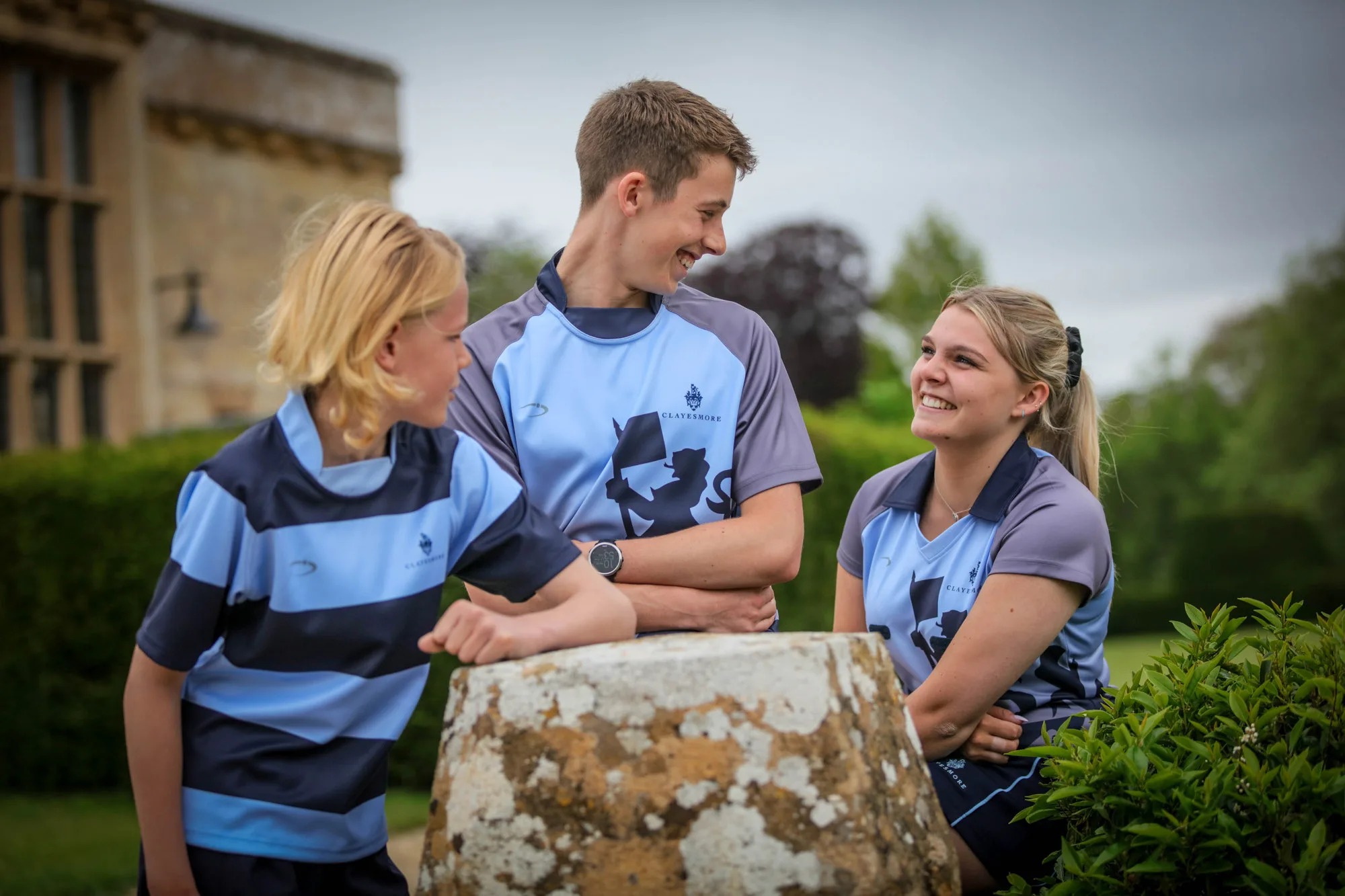 Clayesmore pupils in sports kit