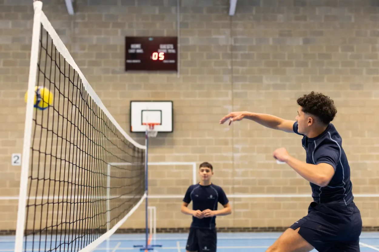 Netball in the Clayesmore School Sports Hall